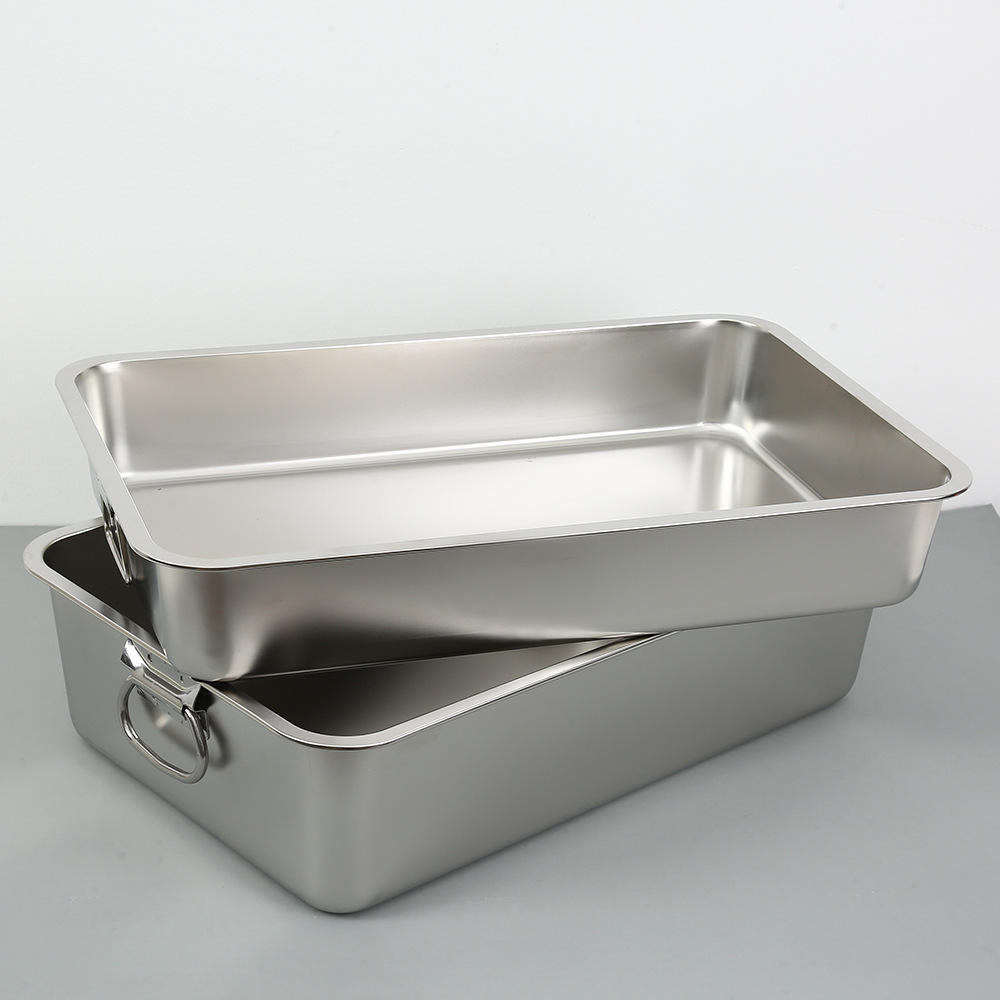 Caja de arena para gatos de acero inoxidable totalmente cerrada plateada