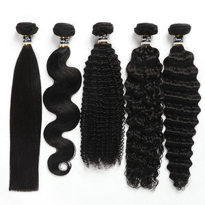 Faisceaux de cheveux brésiliens argent droite armure de cheveux humains couleur grise pure 3 faisceaux faisceaux de cheveux remy avec <span class=keywords><strong>fermeture</strong></span> frontale en dentelle - Product Image 6