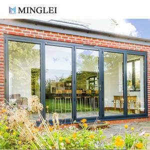 Puerta Plegable Exterior de Aluminio de Alto Rendimiento, Doble Vidrio Aislante, Eficiente Energéticamente e Insonorizada, Puerta de Balcón - Product Image 1