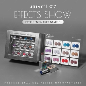 JTING Latest Arrival 12colors Reflective Disco Gel Polish Collection Laser Unique 12pcs Set <b>Box</b> Diamond Glitter Gel Nail Polish - Product Image 3