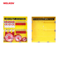 Kit de Station de Cadenas de Verrouillage Loto Sécurité Industrielle avec Couvercle Transparent Mural