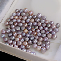 Perles d'eau douce Edison baroques naturelles froissées colorées de 9 à 11 mm pour la décoration d'art des ongles Zhuji Shanxiahu