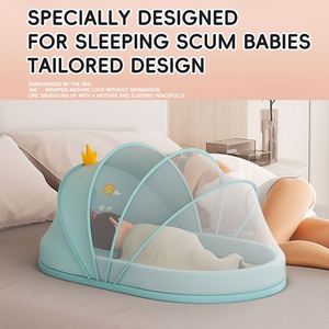 SUNNUO Moustiquaire pliable portable pour bébé, fonction anti-moustiques, respirante, 100% coton, motif animal mignon pour l'été - Product Image 3