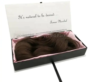ราคาขายส่งโลโก้ที่กําหนดเองผมวิกผมกล่องกระดาษกล่องบรรจุภัณฑ์วิกผมต่อผมกล่องบรรจุภัณฑ์สําหรับมัด - Product Image 1