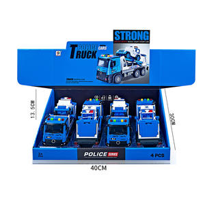 Véhicule <span class=keywords><strong>de</strong></span> transport <span class=keywords><strong>de</strong></span> lumière et <span class=keywords><strong>de</strong></span> son Inertie Power <span class=keywords><strong>Police</strong></span> Patrol Truck Kids Gift Plastic Friction Car Toys Indoor Play Car 3 Age + - Product Image 4