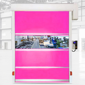 Portes verticales à enroulement rapide haut de gamme en acier inoxydable automatiques et étanches en PVC pour usines/boutiques - Product Image 3
