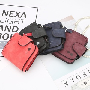 Portafoglio da donna in stile coreano con bottone a pressione, portamonete in pelle smerigliata, con più scomparti per carte, grazioso portafoglio per studentesse e ragazze adolescenti - Product Image 3