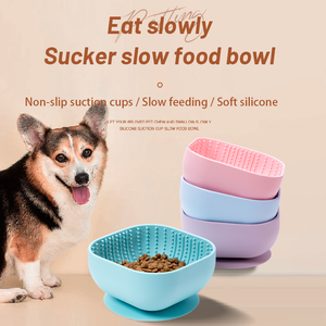 Silicone Pet Dog Puzzle ciotola alimentatore per cani ciotole per mangiare <span class=keywords><strong>sano</strong></span> ciotola con ventose per mangiatori veloci - Product Image 2