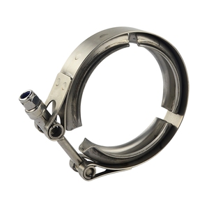 Collier de serrage en <span class=keywords><strong>V</strong></span> Inox <span class=keywords><strong>76mm</strong></span> pour échappement de générateur - Product Image 4