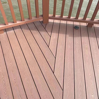 Prix de gros de haute qualité Unti Uv Aluminium Wpc Terrasse Terrasse Wpc Revêtement de sol extérieur avec interverrouillage Carreaux de terrasse