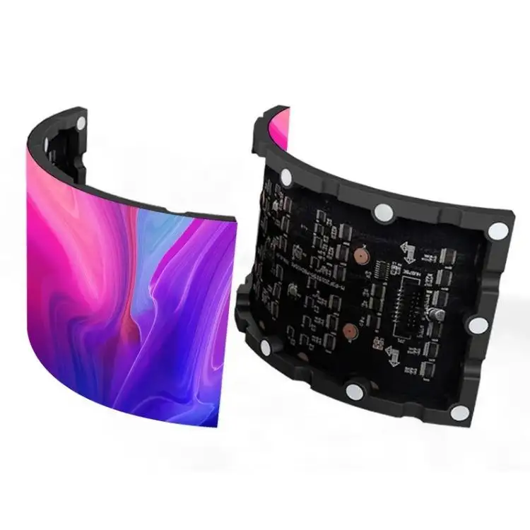 Full Color Soft LED Screen P2 P2.5 P3 P4 P5 Indoor SMD Flexible LED Panel RGB Curved Flexible LED Module I