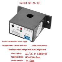 Module de protection isolé avec détection de surintensité 0~30A, capteur de courant alternatif SZC23-NO-AL-CH, prix usine