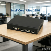 Mini PC Ultra 5-235H, appareil réseau, 6 ports RJ45, Ultra 5-235H prend en charge DDR5, support de rack 1U, AES-NI, pare-feu PfSense