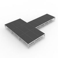 Scène modulaire portable 4x8 pieds, plateforme de scène robuste pour concert, mariage, fête, exposition, spectacle