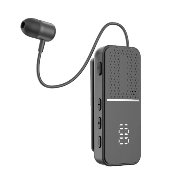 L5 Lavalier Business Earphones Ultra-long Battery Life LED Digital Display Noise Cancelling Wireless Earphones