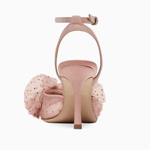 Sandalias de Tacón Alto con Lazo Sexy para <span class=keywords><strong>Mujer</strong></span>, Sandalias de Tiras con Punta Abierta, de Malla, para Boda, Tacón de Aguja, Verano, <span class=keywords><strong>Zapatos</strong></span> de Novia Bonitos - Product Image 3