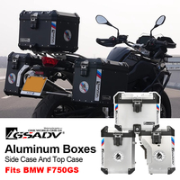 GSADV Caissons supérieurs de moto en aluminium pour F750GS Caissons supérieurs de coffre arrière Sacoches latérales de coffre arrière