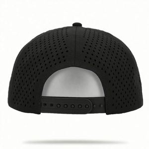 Casquette Snapback 5 Panneaux avec Corde, Chapeaux Personnalisés avec Trous Aérés Découpés au Laser, Badge PVC sur le Devant, Chapeaux de Haute Qualité, Fournisseur de Chapeaux BSCI - Product Image 4