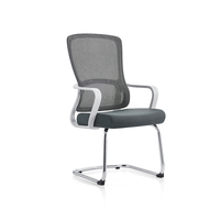 Chaise de bureau ergonomique de luxe pivotante avec appui-tête réglable et siège en maille