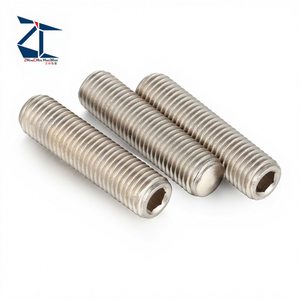 Vis de réglage industriel à double extrémité en acier inoxydable ZANBM, à six pans creux, pour machines - Product Image 1