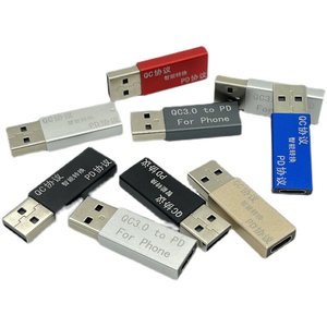 Adaptador USB-A a Tipo-C, Convertidor de Protocolo QC a PD, Compatible con Carga Rápida Apple m94 - Product Image 1