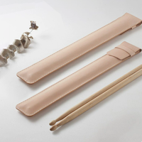Sac à baguettes de batterie en cuir PU personnalisé, étui portable pour baguettes, accessoire d'instrument de percussion, pochette pour baguettes