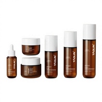 Flacon cosmétique Taolin Pack transparent givré brun/blanc 150 ml, spray fixateur de maquillage, en PETG, utilisé pour l'application du maquillage