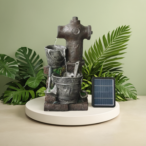 Ev ve dış dekorasyon için su çeşmesi ile güneş enerjisi musluk parlak LED - Product Image 5