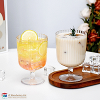 Gobelet à vin en plastique transparent rigide de 350 ml, verre à eau, tasse à dessert élégante, tasse à café pour les fêtes, les bars, les mariages