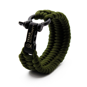 Manille de camping en acier inoxydable de qualité supérieure réglable 550 Firecraft Paracord Fashion Bracelet pour l'extérieur - Product Image 2