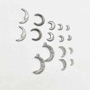 Acero inoxidable Luna COLLAR COLGANTE pulsera Stud pendientes <span class=keywords><strong>accesorios</strong></span> DIY <span class=keywords><strong>accesorios</strong></span> de <span class=keywords><strong>joyería</strong></span> - Product Image 3