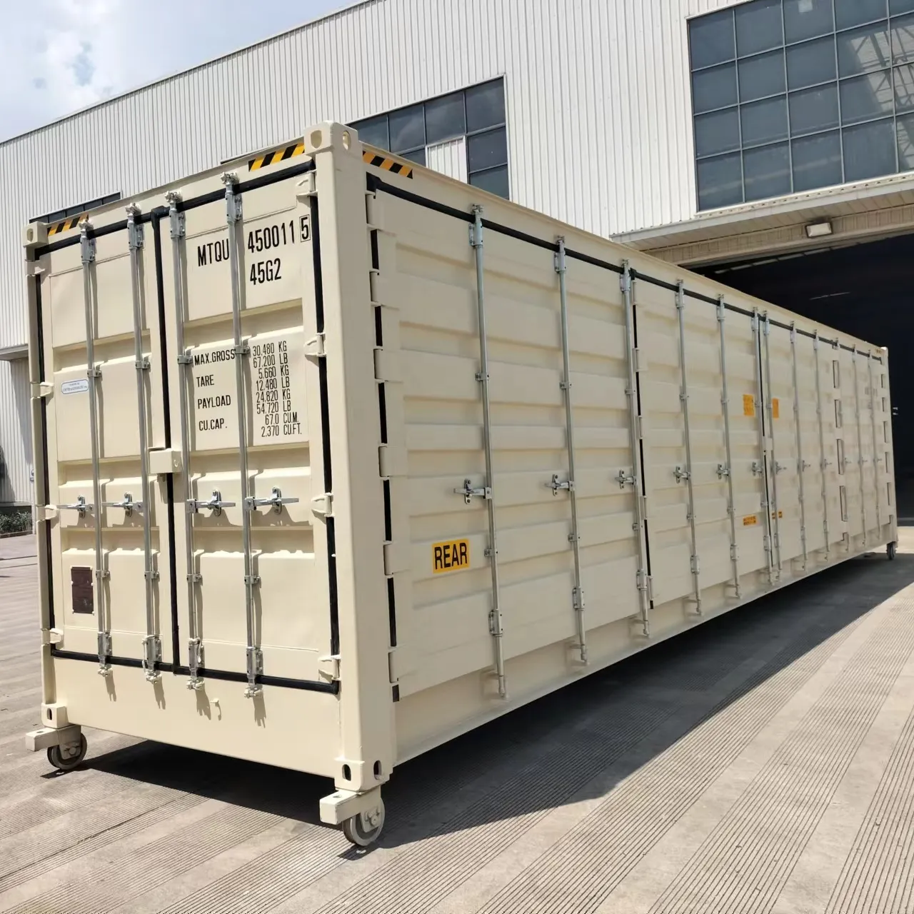 40ft high cube one side fully opened container for shipping and storage