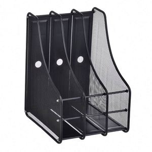 Promotional Price Office Desktop 3-Layer <b>Metal</b> Magazine Rack Used for Document Storage and <b>File</b> Sorting <b>File</b> Trays - Product Image 1