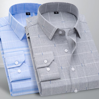 Chemise boutonnée à manches longues, chemise habillée formelle, chemise décontractée sur mesure ajustée pour homme