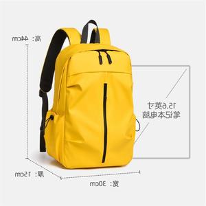 Wu Unisex Casual <b>Waterproof</b> Lightweight <b>Backpack</b> 11 Inch Laptop Travel Bag Everyday Commuter Sports Style Solid Color - Product Image 3