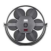 Lumière clignotante rétro à 7 yeux 7*50W avec lampes COB + RGB à changement de couleur. Convient aux salles de danse disco et aux spectacles de DJ.