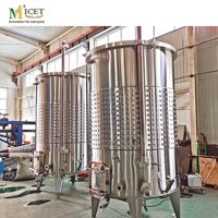 600L acier inoxydable 304 316 vin fermenteur boissons et vin machines de traitement noyau pression navire brassage vin Fermentation