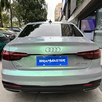 WRAPMASTER - Vinilo Autoadhesivo TPU MAGIC CANDY FLIP GRIS VERDE de 1.52*15m, Película Protectora de Pintura PPF de Color Autoregenerable para Automóviles