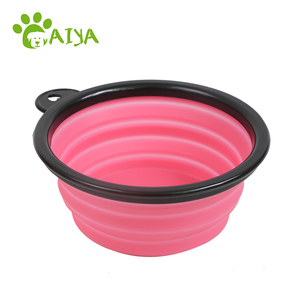 <span class=keywords><strong>Chien</strong></span> et chat bol pliant animal de compagnie silicone voyage extérieur portable crochet eau potable alimentation <span class=keywords><strong>anti</strong></span>-suffocation bol de nourriture lente - Product Image 3