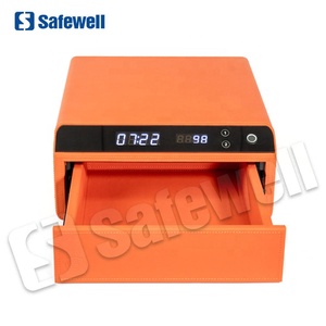 SWJW-06 Coffre-fort électronique intelligent biométrique à empreintes digitales avec clavier tactile, mini-coffre-fort portable pour la maison et le bureau, pour objets de valeur - Product Image 4