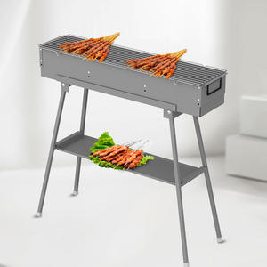 Grille de barbecue en métal robuste Butterfly Grill pour brochettes d'agneau épaisses, largeur intérieure 18 cm, pour usage commercial et domestique - Product Image 1