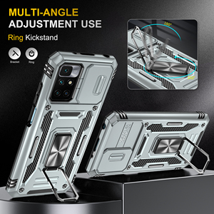 <span class=keywords><strong>Coque</strong></span> de téléphone antichoc pour caméra coulissante pour Xiaomi 14T Poco X6 C65 pour Redmi Note <span class=keywords><strong>13</strong></span> <span class=keywords><strong>Pro</strong></span> K70E 13C 14C support d'anneau en métal magnétique - Product Image 3