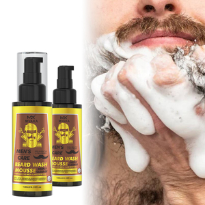 Belleza Limpieza <span class=keywords><strong>Barba</strong></span> Espuma Orgánica Lavado DE CARA Hombres Cuidado Champú y acondicionador Champú Limpieza Mousse - Product Image 2