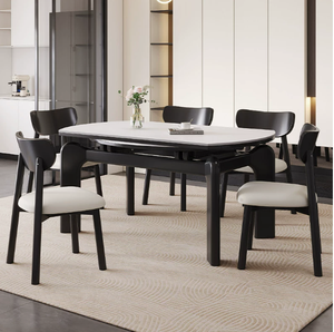 <span class=keywords><strong>Tavolo</strong></span> da Pranzo Allungabile in Ardesia con Struttura in Legno Moderno per Cucine Piccole <span class=keywords><strong>e</strong></span> Accoglienti, <span class=keywords><strong>Tavolo</strong></span> Economico per Sala da Pranzo - Product Image 2
