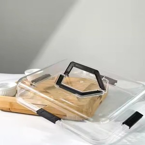 Juego de tabla de quesos de bambú con cubiertos y bandeja, color madera natural, para uso doméstico - Product Image 3