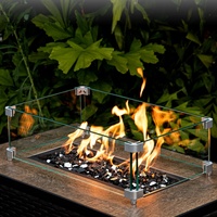 Verre trempé de bonne qualité, verre de feu concassé réfléchissant, foyers, bols à feu, décoration industrielle, écologique, 6 mm, cuisine