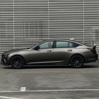 Film de protection de voiture en TPU satiné de luxe 7,5 mil, couleur Gris Météorite Interstellaire Mat Brumeux, Premium, Anti-jaunissement et Anti-âge