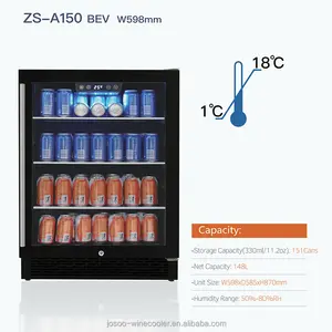 Bán buôn cửa kính Cola nước giải khát bia làm mát hiển thị đồ uống Tủ lạnh 150L