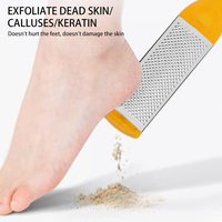 Premium Naturel Jaune Double Face Pied Râpe Pédicure Pied Lime En Gros Callus Remover Pied Lime À Ongles