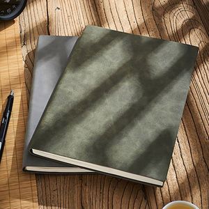 Soft Copy <b>A4</b> Large Business <b>Diary</b> Hardcover Leather Notebook with Custom Logo Thermal Binding 100 Sheets Gift - Product Image 1